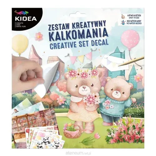 Zestaw kreatywny Kalkomania Przyjęcie KIDEA Ograniczona ilość