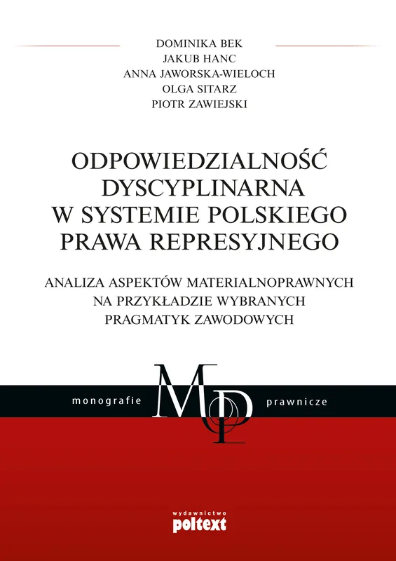 Tani ODPOWIEDZIALNOŚĆ DYSCYPLINARNA W SYSTEMIE POLSKIEGO PRAWA REPRESYJNEGO ANALIZA ASPEKTÓW MATERIALNOPRAWNYCH NA PRZYKŁADZIE WYBRANYCH PRAGMATYK ZAWODOWYCH